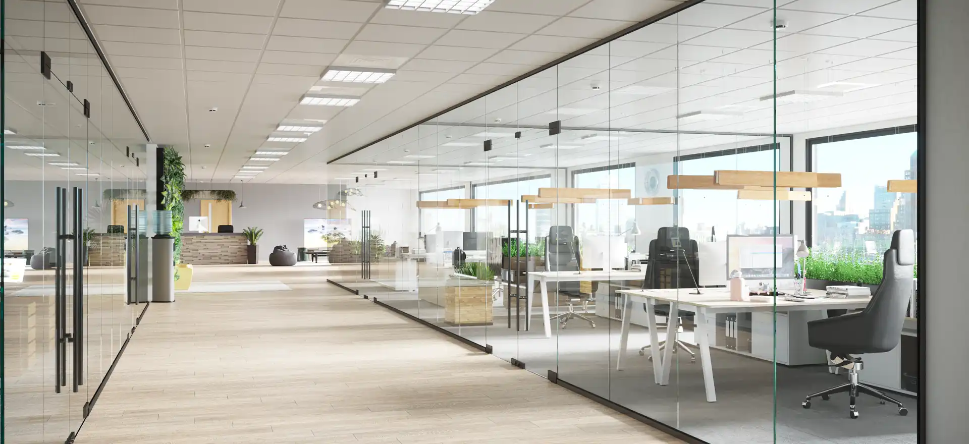 Frameless Glass Partition for Office in Dubai