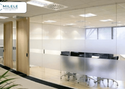 Frameless Glass Partition for Office in Dubai