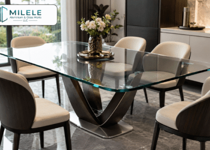 Custom Glass Table Tops Dubai