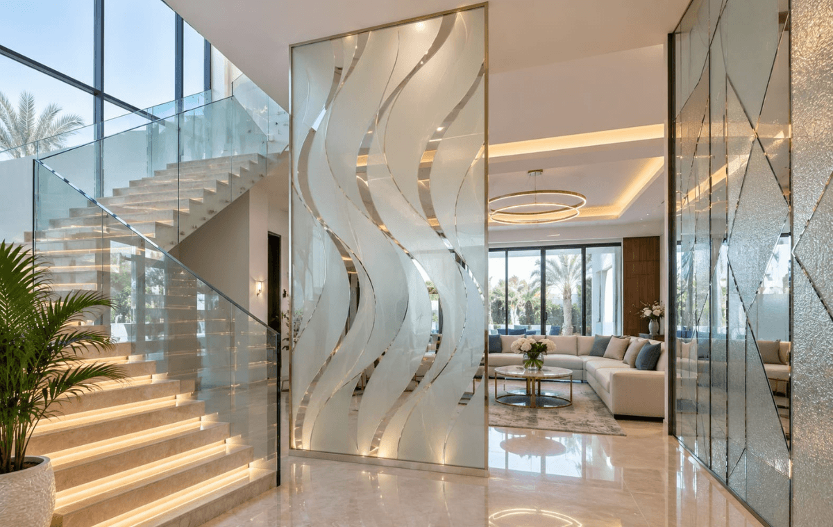 Decorative Glass for Luxury Villas