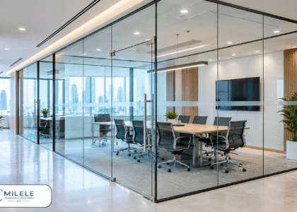 Frameless Glass Partition for Office